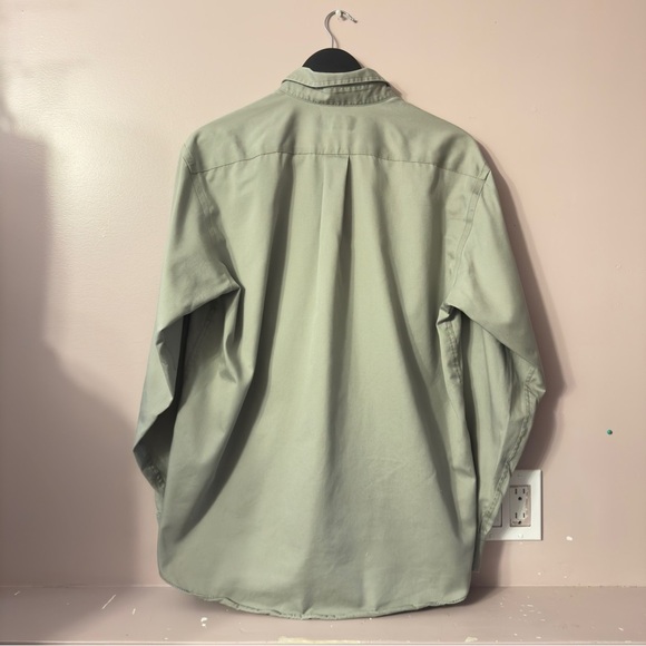 L.L Bean Wrinkle Resistant Buttondown Light Green Men Size M - Picture 6 of 6